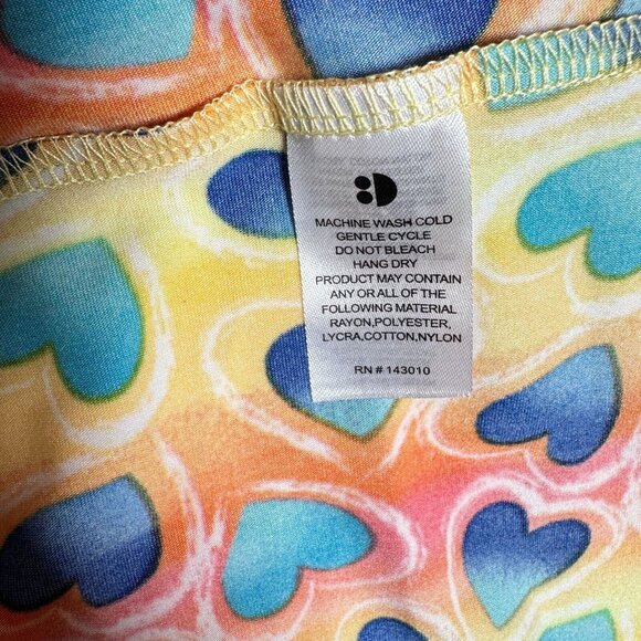 Dot Dot Smile Ballet Dress Yellow Blue Girls Rainbow Striped Heart Pattern 2T - Picture 6 of 9